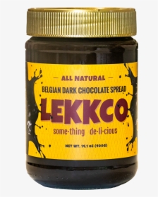 Lekkco Belgian Dark Chocolate Spread, HD Png Download, Free Download