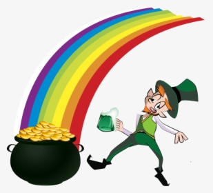 Transparent Museum Clipart - Rainbow Pot Of Gold Clipart, HD Png Download, Free Download