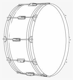 Drum Tambourine Timbrel Free Picture - Bass Drum Clip Art, HD Png Download, Free Download