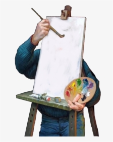#stickers #mystickeredits #paint #easel #paintbrush - Auto Retrato De Pintores Famosos, HD Png Download, Free Download