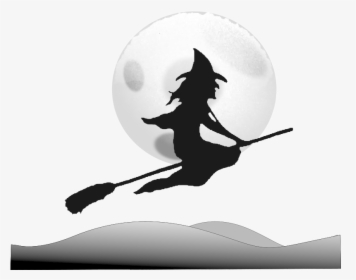 Wicked Witch Of The West Witchcraft Clip Art - Halloween Witch On A Broom, HD Png Download, Free Download