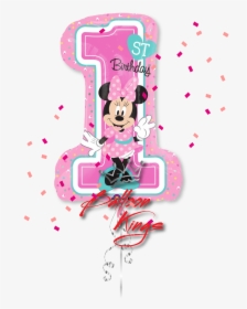 1st Birthday Minnie Mouse Shape - 1st Birthday Minnie Mouse Party, HD Png Download, Free Download