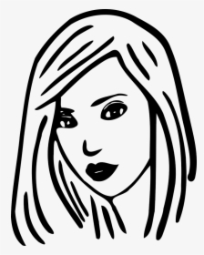 Shoulder Length 31122 - Beautiful Cartoon Black And White, HD Png Download, Free Download