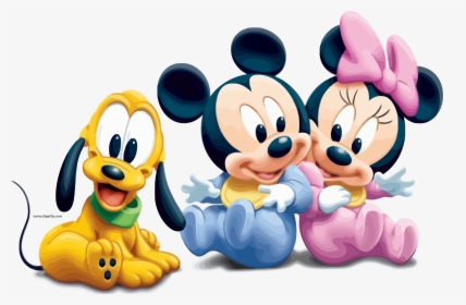 Hand Clipart Minnie Mouse - Mickey Minnie And Dog, HD Png Download, Free Download