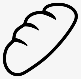 Bread - Bread Black And White Png, Transparent Png, Free Download