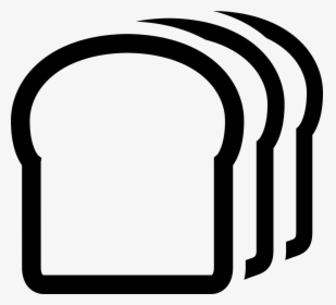 A Slice Of Bread Comments - Black And White Bread Slice Clipart, HD Png Download, Free Download