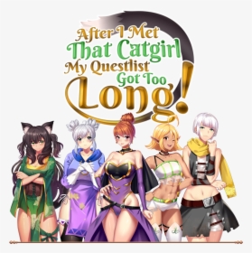 After I Met That Catgirl, My Questlist Got Too Long, HD Png Download, Free Download