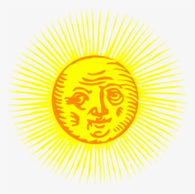 Transparent Sunshine Clipart - Old Sun Png, Png Download, Free Download