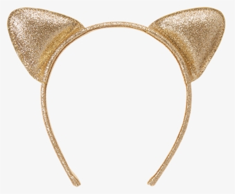 Ear Headband Sequin Gold Cat - Cat Ears Headband Png, Transparent Png, Free Download