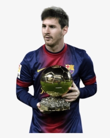 Messi Png Fifa Ballon Dor Trophy - Messi Ballon D Or Png, Transparent Png, Free Download
