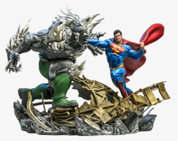 Transparent Superman New 52 Png - Superman Doomsday Fight Figure, Png Download, Free Download