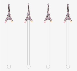 Eiffel Tower Acrylic Stir Sticks - Lavender, HD Png Download, Free Download