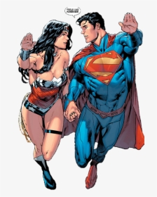 New 52 Superman And Wonder Woman By Mayantimegod , - Superman Wonder Woman Comics, HD Png Download, Free Download