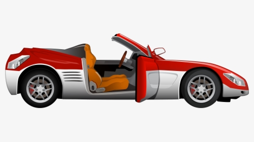 Red Cabriolet Sport Car Png Clip Art - Sport Cars Clipart, Transparent Png, Free Download