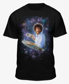 Unique Galaxy Bob Ross T Shirt - Bob Ross Galaxy Shirt, HD Png Download, Free Download