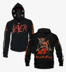 Show No Mercy Cut N - Slayer Hell Awaits Hoodie, HD Png Download, Free Download