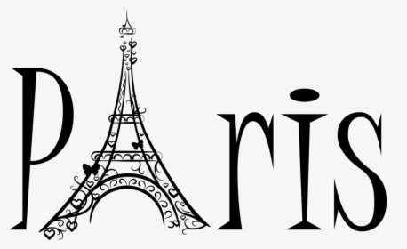 Eiffel Tower Sticker Clip - Paris Tipografia, HD Png Download - kindpng