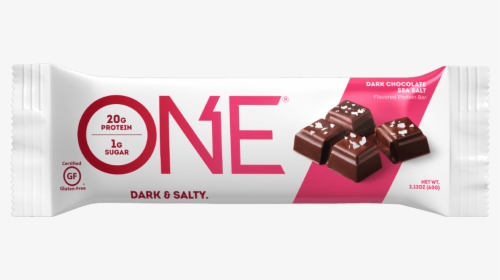One Bar Dark Chocolate Sea Salt Protein Bar - Honmei Choco, HD Png Download, Free Download