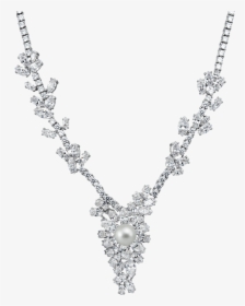Annabelle Ciro Pearl Necklace - Transparent Jewellery Silver Necklace Png, Png Download, Free Download
