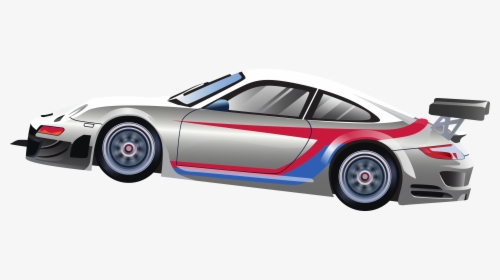 Vector Sports Car - Porsche Painting Png, Transparent Png, Free Download