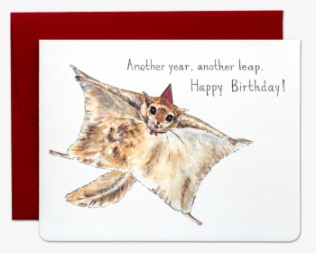 Flying Squirrel Birthday Card, HD Png Download, Free Download