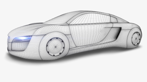 Future Car 3d Drawing, HD Png Download, Free Download