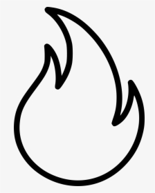 Flame - Fire Emoji Black And White, HD Png Download, Free Download
