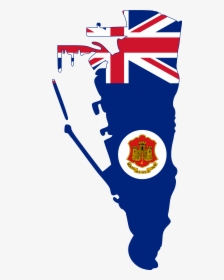 Flag Map Of Gibraltar - Gibraltar Flag Map, HD Png Download, Free Download