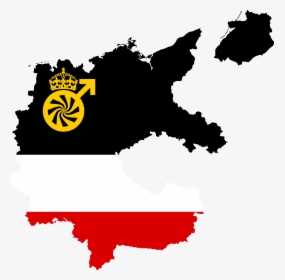 Flag Map Of German Mse - Germany Flag Map, HD Png Download, Free Download