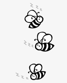 Bee Black And White Clipart, HD Png Download, Free Download