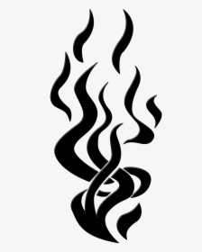 Silhouette Black Flame Png, Transparent Png, Free Download