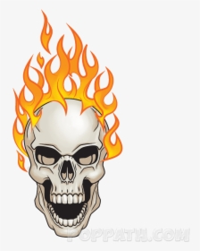 Flaming Skull No Background, HD Png Download, Free Download