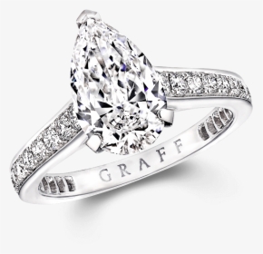Graff Engagement Rings Pear, HD Png Download, Free Download