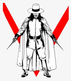 V For Vendetta Transparent Background - V For Vendetta Transparent, HD Png Download, Free Download