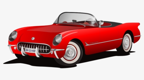 Red Corvette Clipart, HD Png Download, Free Download