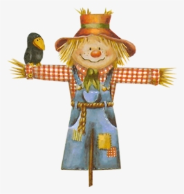 Scarecrow Cartoon Illustration Free Png Hq Clipart - Transparent Background Scarecrow Clipart, Png Download, Free Download
