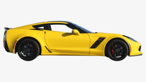 Yellow Corvette C7 Side View - Side Transparent Car Png, Png Download, Free Download