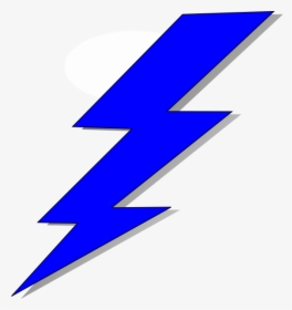Lightning Bolt Stencil - Blue And Yellow Lightning Bolt, HD Png Download, Free Download