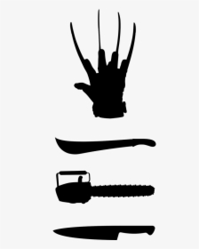 Adults Freddy Krueger Deluxe Glove Clipart , Png Download - Freddy Krueger Glove Silhouette, Transparent Png, Free Download
