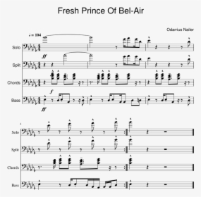 Fresh Prince Png -fresh Prince Of Bel Air Piano Tutorial - Sheet Music For Fresh Prince Of Bel Air, Transparent Png, Free Download