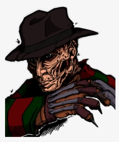 Jason Fedora Voorhees Krueger Fiction Freddy Drawing - Transparent Freddy Krueger Png, Png Download, Free Download