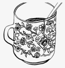 Drawn Tea Cup Transparent - Positive Quotes About Tea, HD Png Download, Free Download