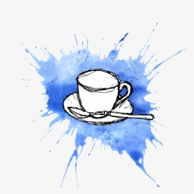 Granny’s Cup Of Tea - Sketch, HD Png Download, Free Download