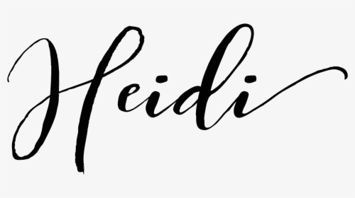 Heidi Dean - Name Heidi In Calligraphy, HD Png Download, Free Download