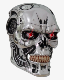 Terminator Skull Png Image - Terminator T 800 Head, Transparent Png, Free Download