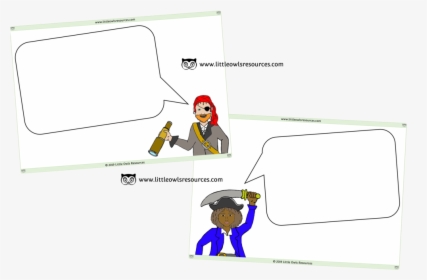 Pirate Speech Bubbles Cover - Cartoon, HD Png Download, Free Download