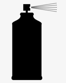 Transparent White Spray Paint Png - Spray Paint Can Silhouette, Png Download, Free Download
