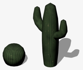 Low Poly Cactus Png - Cactus Isometric, Transparent Png, Free Download