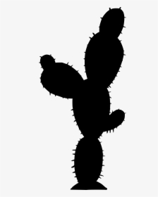 Free Black And White Cactus Clipart, HD Png Download, Free Download