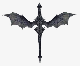 Skyrim Dragon Top View, HD Png Download, Free Download